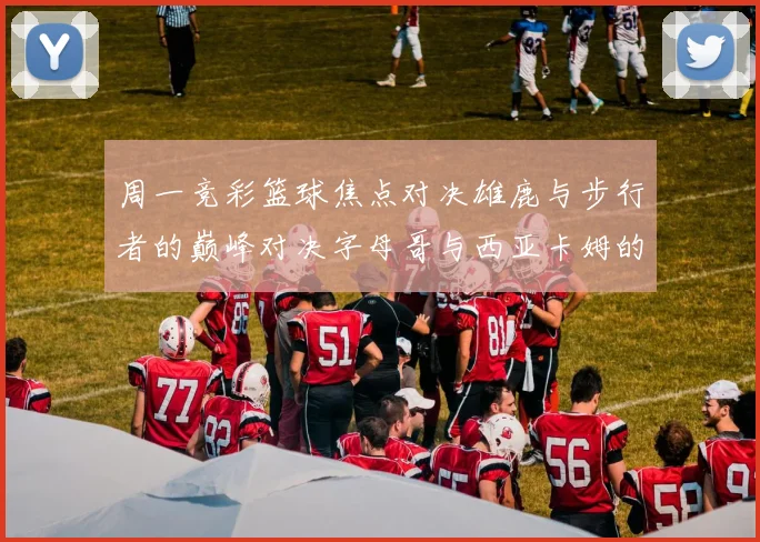 周一竞彩篮球焦点对决雄鹿与步行者的巅峰对决字母哥与西亚卡姆的精彩较量